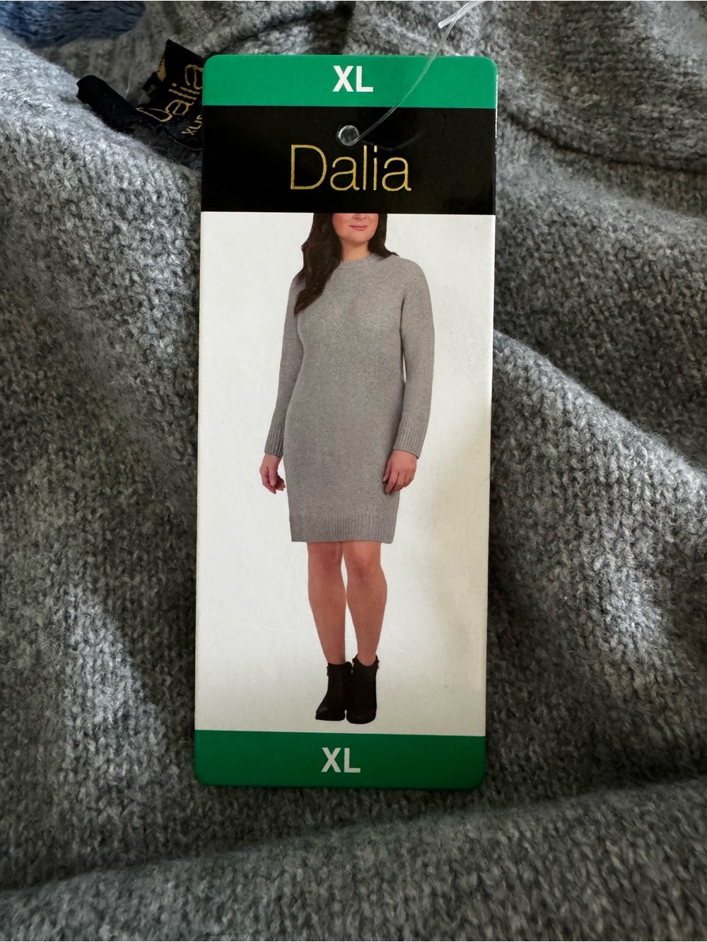 Dalia Men's Gray Crewneck Sweater - Soft Knit Rib Trim